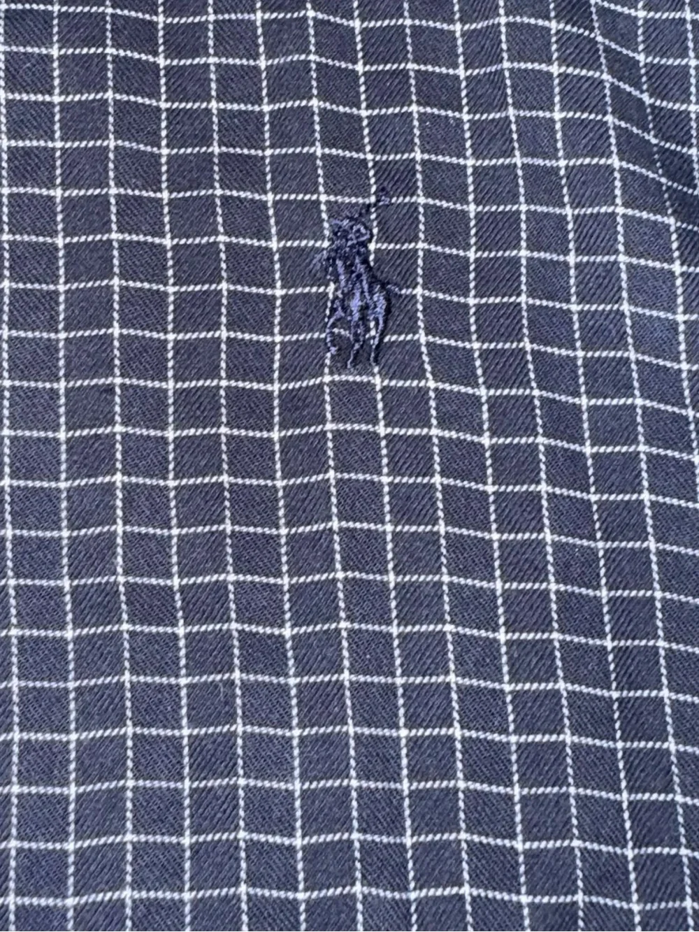 Polo Ralph Lauren Blake XXL Navy Micro-Check Button-Down Shirt-100% Cotton